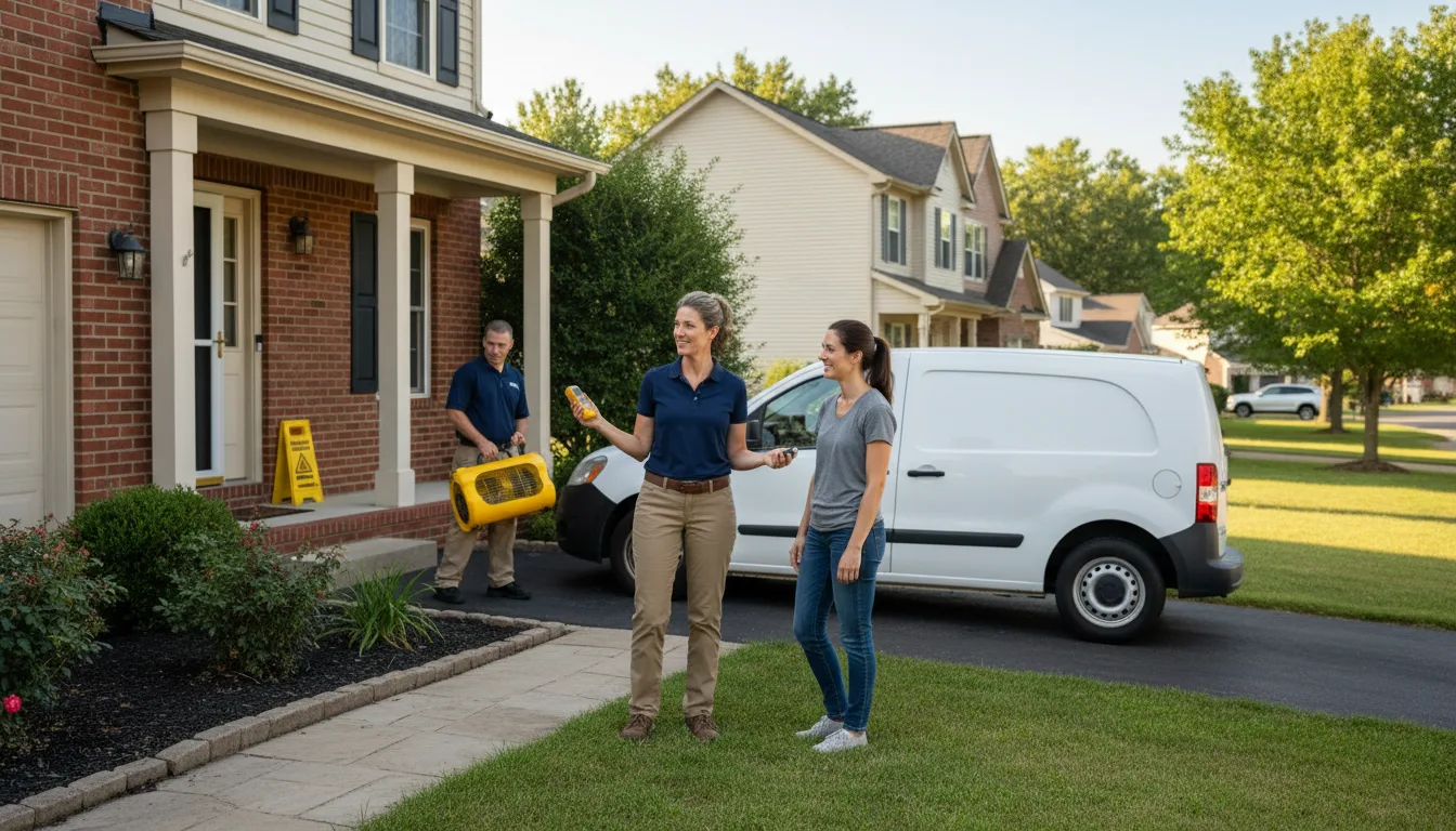 Residential water damage restoration in Gilead, NE